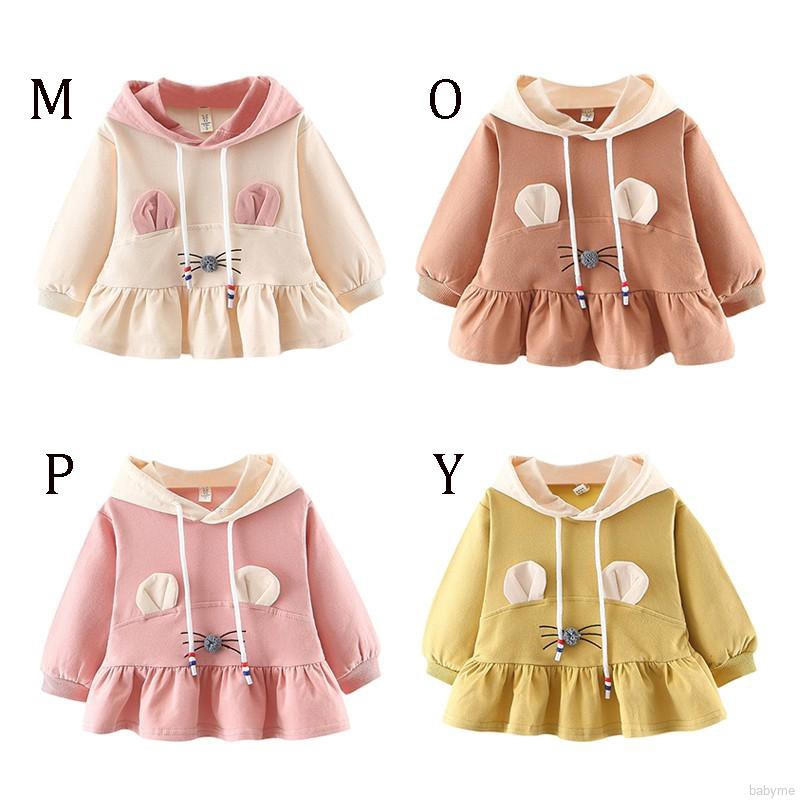 Áo hoodie dài tay in họa tiết dễ thương dành cho bé gái