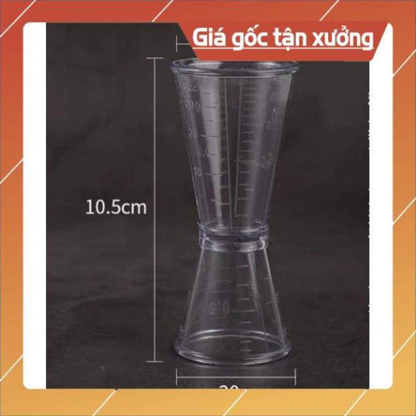 Jigger ly đong rượu 2 đầu bằng nhựa