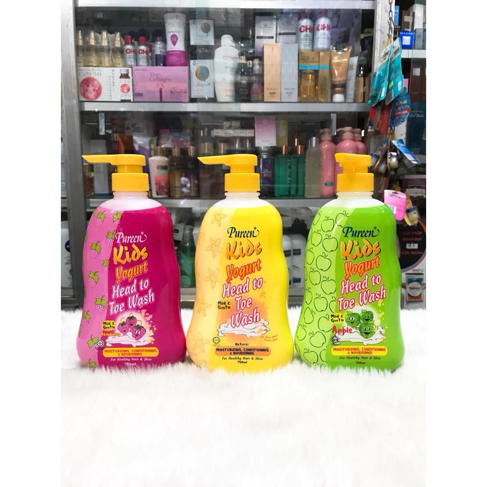 Sữa Tắm Gội Toàn Thân Cho Bé Sơ Sinh Và Trẻ Em PUREEN Nhập Khẩu Malaysia 750ml | BigBuy360 - bigbuy360.vn