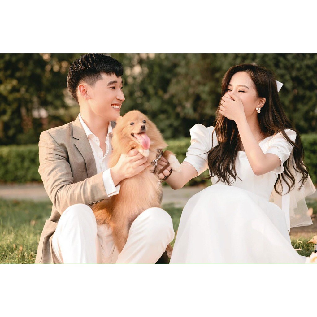 Đầm chụp kỉ yếu nơ dự tiệc tay bồng xòe rộng hở lưng (Kèm ảnh thật) | BigBuy360 - bigbuy360.vn