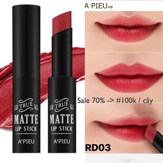 SON APIEU TRUE MATTE LIP STICK MÀU RD03