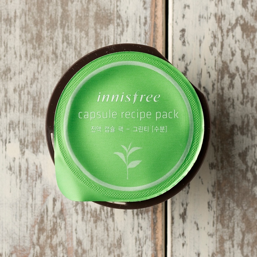 Mặt nạ ngủ innisfree Capsule Recipe Pack Green Tea dạng hủ từ trà xanh 10ml