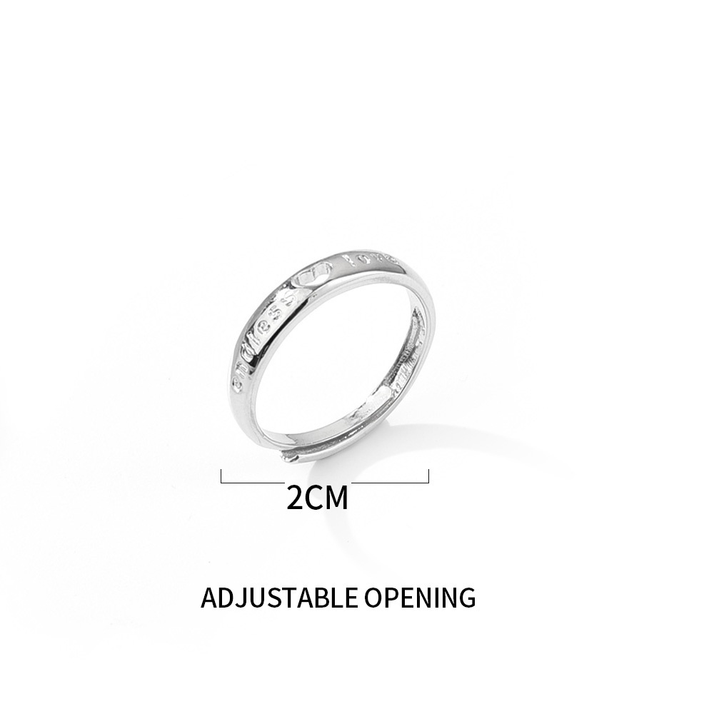 1 Nhẫn Hình Trái Tim Rỗng Mỏng Mịn Sang Trọng Quà Tặng Kỷ Niệm Đính Hôn / Bạn Bè Thời Trang Cho Cặp Đôi Nam Nữ