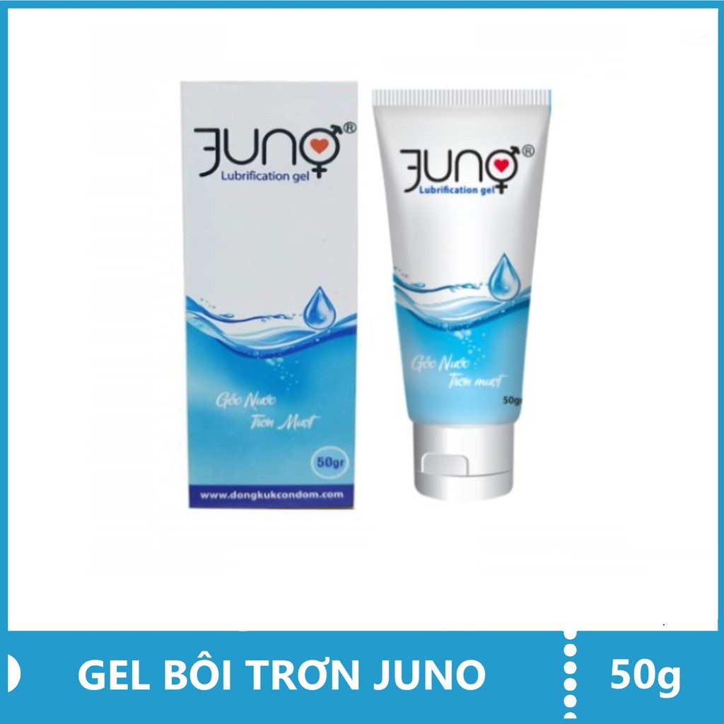 Gel bôi trơn JUNO, tinh chất gốc nước mát lạnh tạo độ ẩm, trơn đảm bảo an toàn cho da, tube - 50gr - Soleil Home