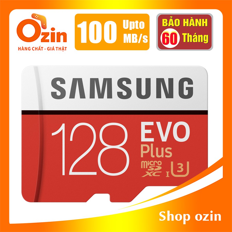 [RẺ VÔ ĐỊCH] Thẻ nhớ micro SD samsung Evo plus 128GB 64GB 32GB 100MB/s 4k video