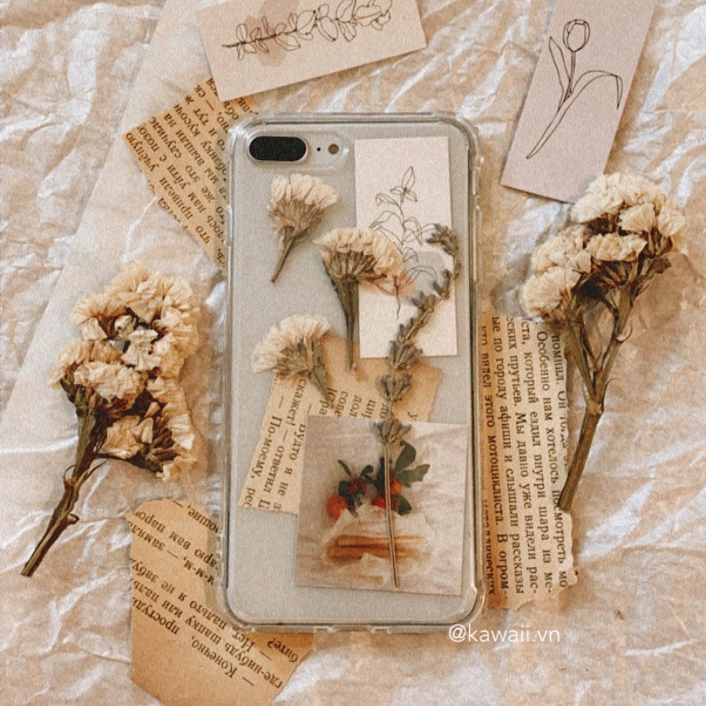 [Có sẵn] Ốp lưng điện thoại Vườn Hoa - Case điện thoại iphone độc quyền Kawaii.vn (ảnh thật tui chụp)