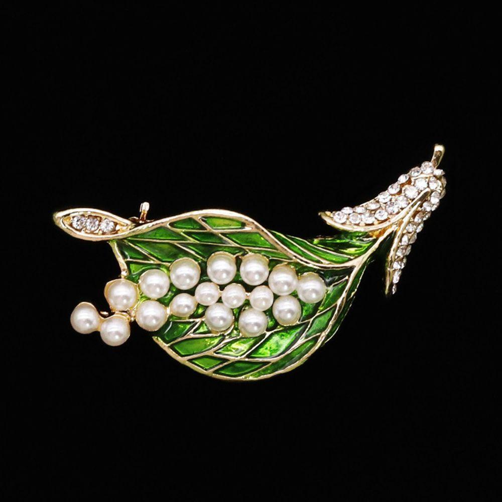 JARRED Trâm Cài Áo Hình Lá Cây Phong Cách Vintage