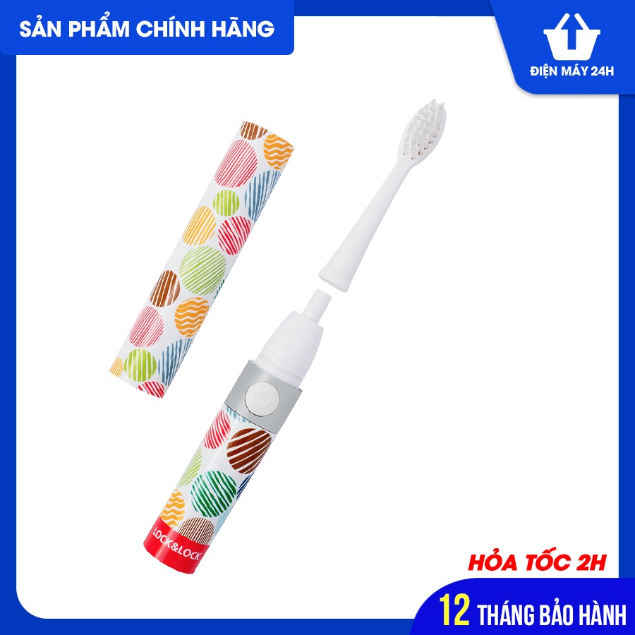 Bàn Chải Đánh Răng Điện Lock&amp;Lock Portable Electric Toothbrush ENR236 (162 x 20 x 20 mm) - Hàng Chính Hãng - DIENMAY.24H