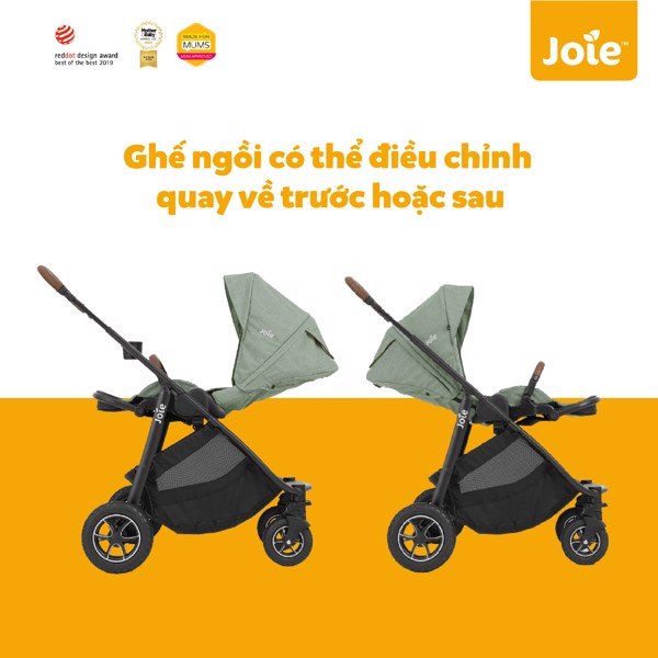 [Mã MKBC13 giảm 80k đơn 1 triệu] Xe đẩy trẻ em Joie Versatrax W / RC &amp; ADPT