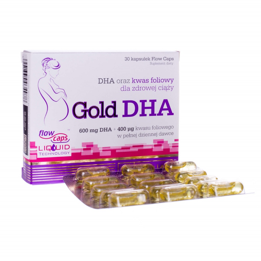 DHA Cho Bà Bầu Gold DHA - Bổ Sung DHA &amp; Axit Folic Cho Bà Bầu &amp; Phụ Nữ Sau Sinh (Hộp 30 Viên)