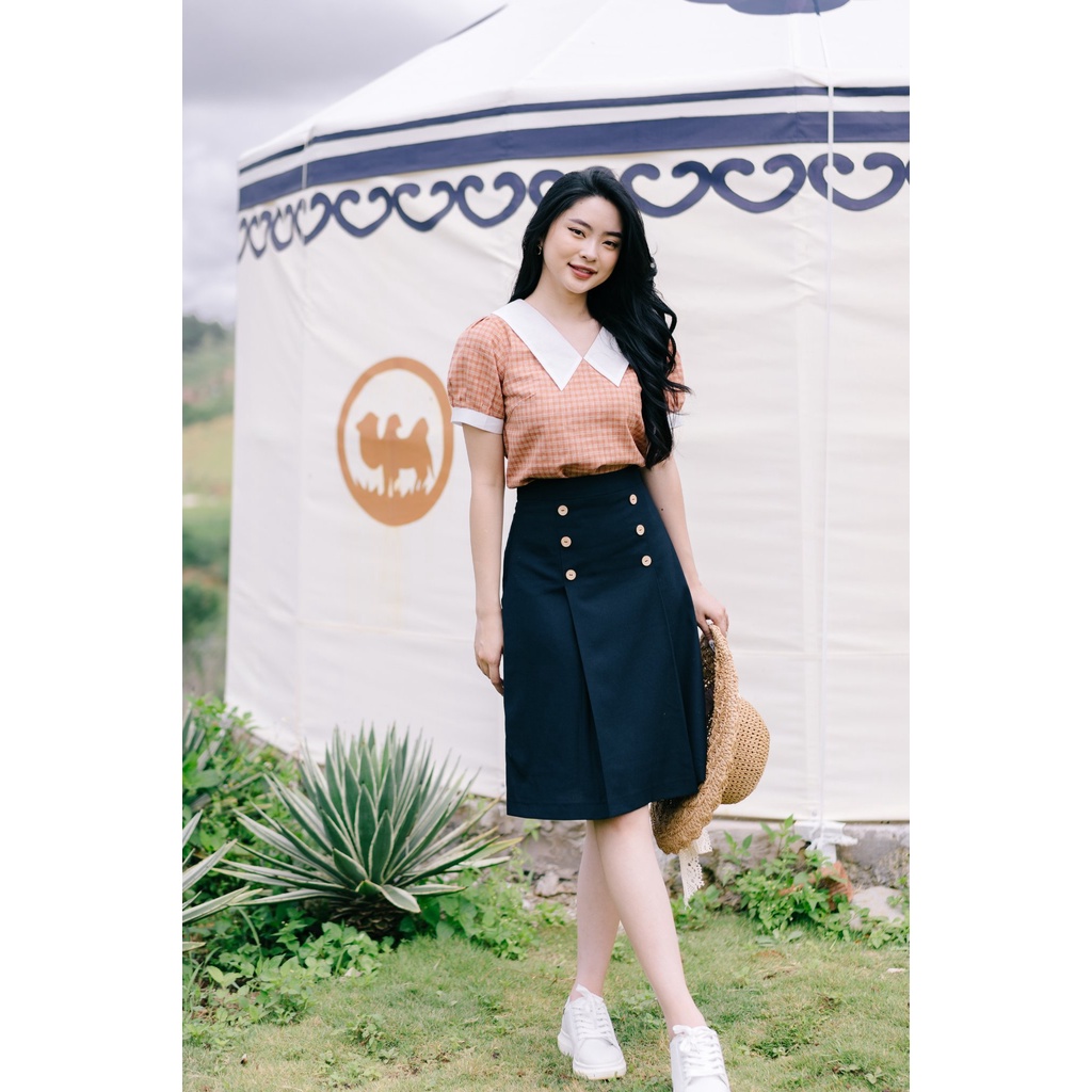 MINX - Áo Aster Contrast Collar Blouse