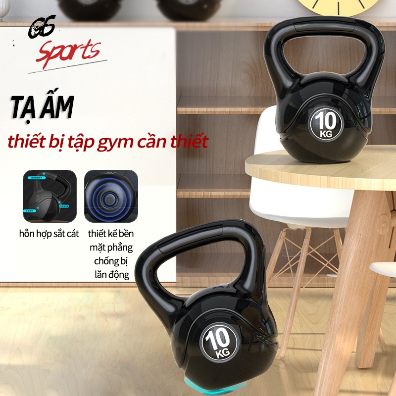 Tạ bình vôi Bài tập tạ kép Bài tập chống đẩy cánh tay rèn luyện cơ bụng 6kg/10kg tập squat-Phát hàng cấp tốc