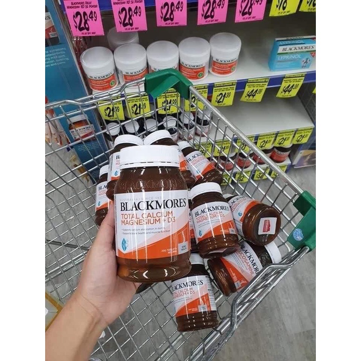 Viên uống Canxi Total Blackmores Úc Total Calcium Magnesium + D3 200 viên - Úc