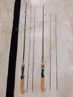 Cần lure 2 ngọn đặc 1m8 và 1m98