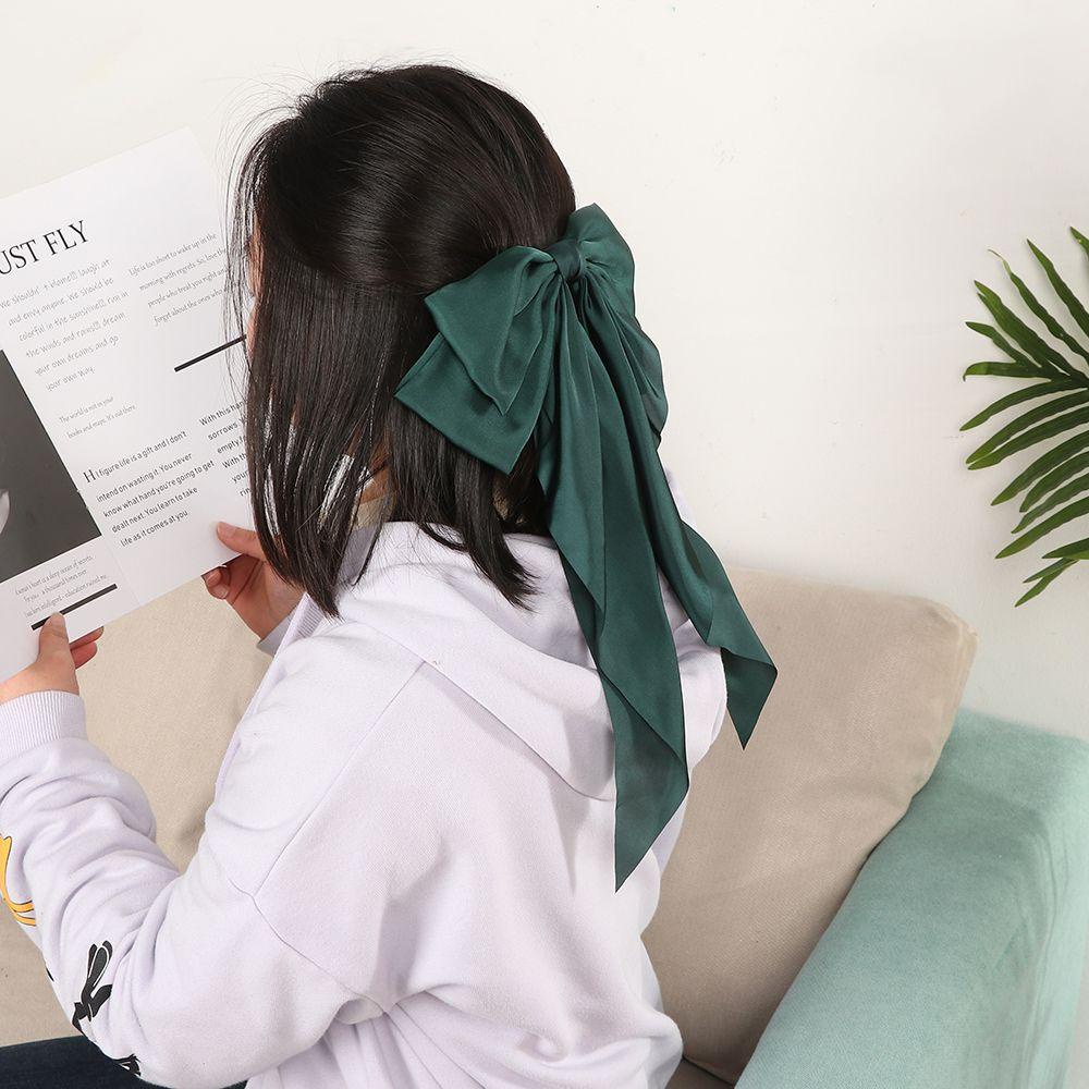 Kẹp Tóc Ruy Băng Vải Voan Cỡ Lớn Thời Trang Nữ