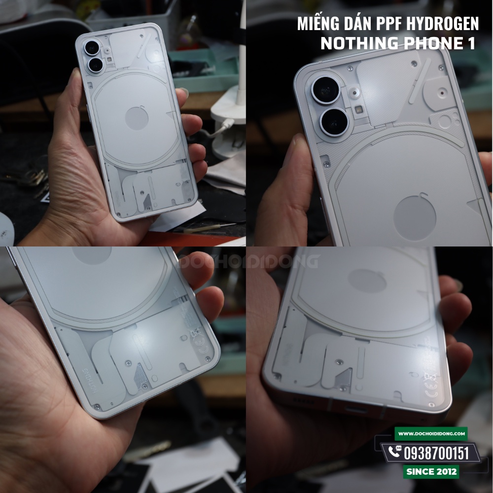 Miếng dán PPF Hydorgen Nothing Phone 1 trong, nhám, đổi màu cao cấp
