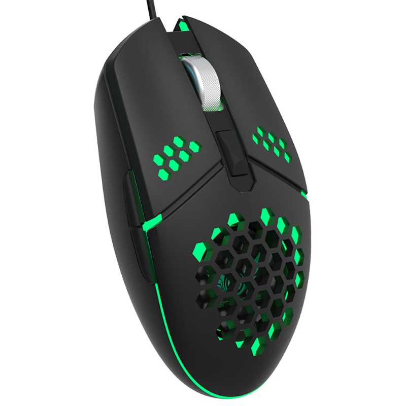 Chuột Chơi Game 2000DPI Họa Tiết Tổ Ong Cho Máy Tính