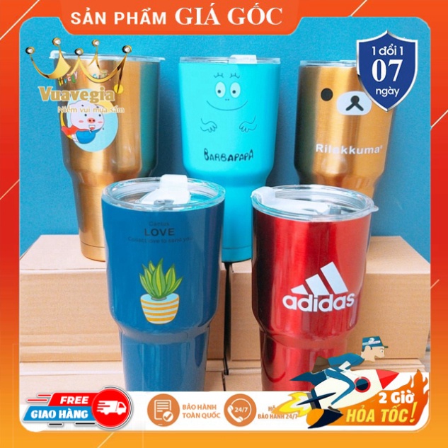 Ly Giữ Nhiệt Yeti 900ml Hình Thú (Túi + Ống Hút)