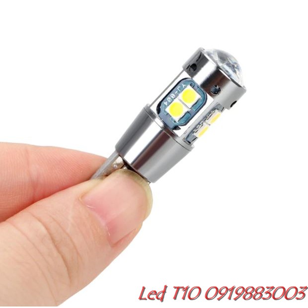 Đèn LED T10 demi xi nhan siêu sáng cho ô tô Xe Máy Hỗ Trợ Giải Mã Canbus (10smd3030)