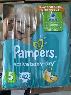 Bỉm pamper uk size 5 dan 42 miếng (11-18)kg