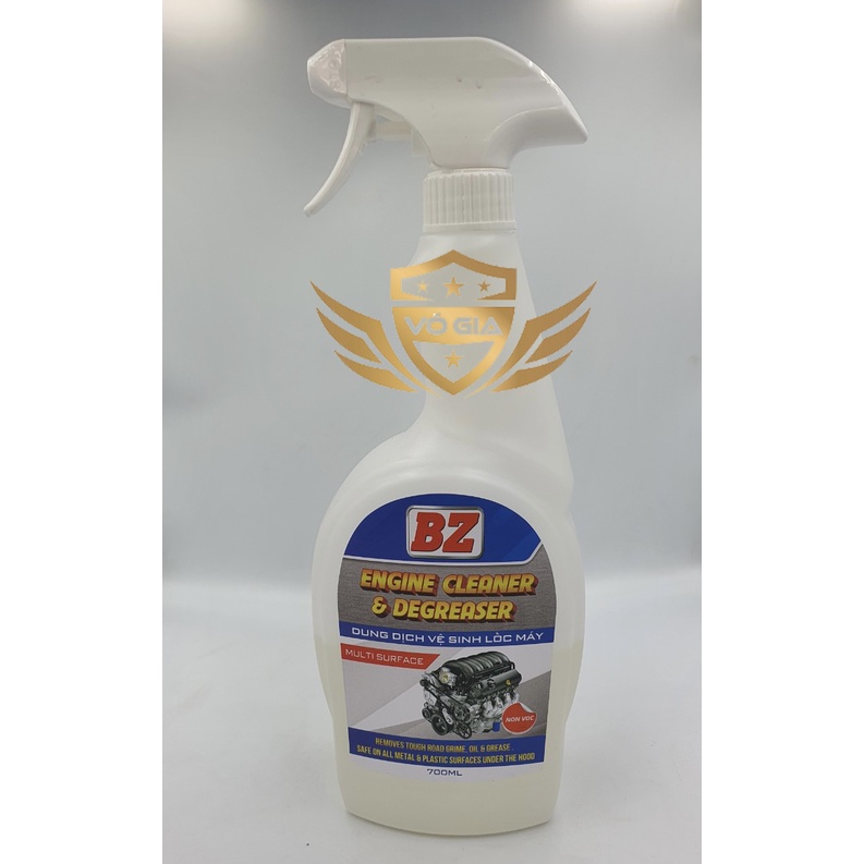 Tẩy nhôm BZ dung dịch vệ sinh lốc máy dầu mỡ BZ ENGINE CLEANER