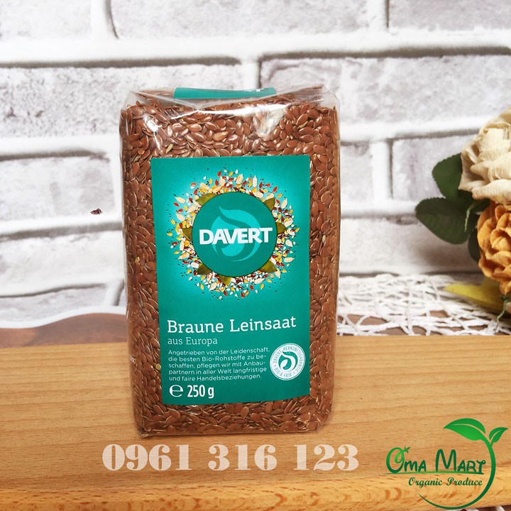 Hạt lanh nâu hữu cơ Davert 250g