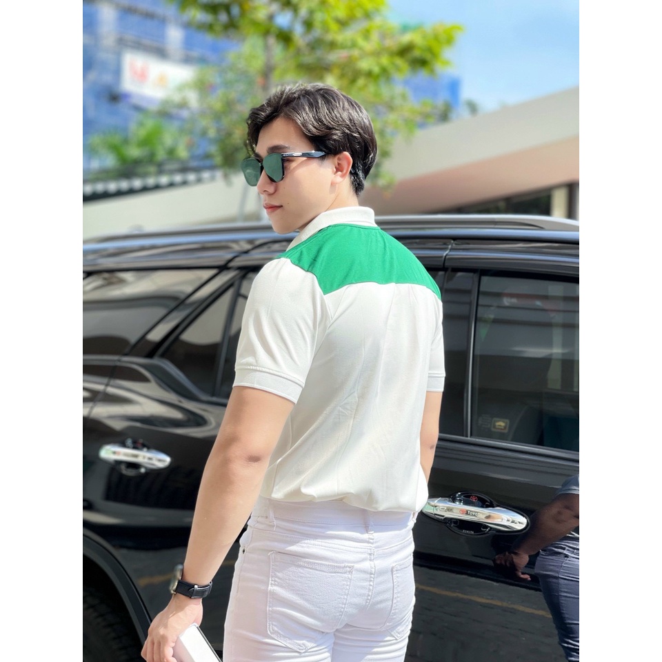 Áo thun cá sấu nam phối màu, áo thun polo nam có cổ thời trang vải mềm mịn, thấm hút tốt - HK234