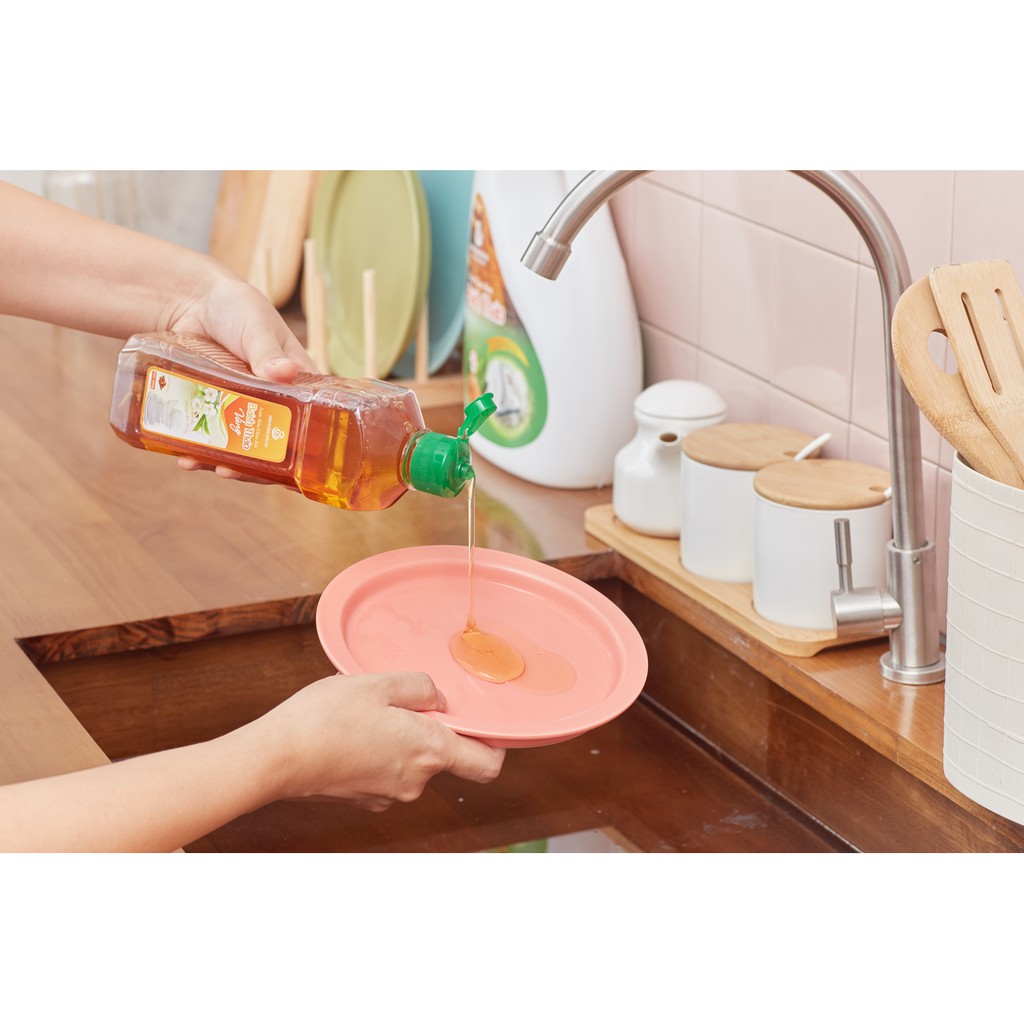 Nước Rửa Chén Hương Quế, Bách Thảo Vàng Chai 500ml , Mãn Đường Bảo Dụ - Không Hại Da Tay