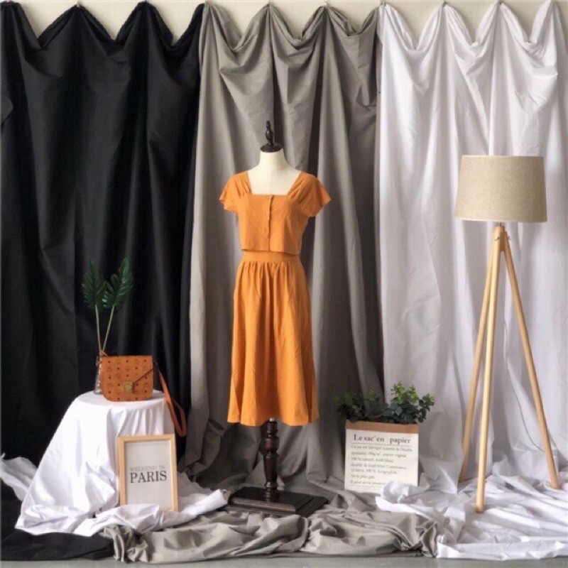 Phông Nền Chụp Ảnh ĐEN, TRẮNG, XÁM trơn background chụp ảnh vải chụp Studio, Lookbook Livestream khổ lớn decor phụ kiện