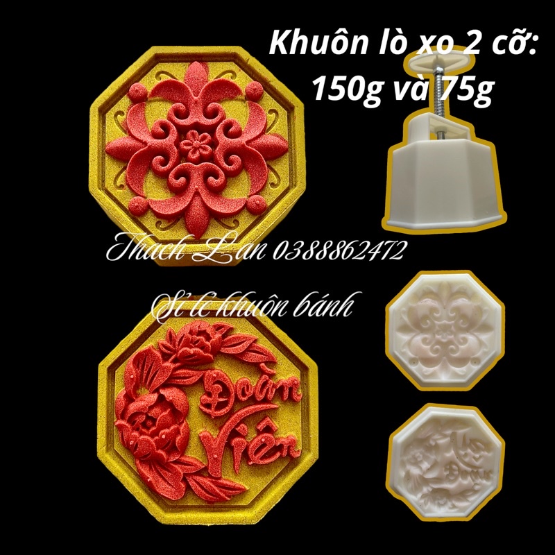 Khuôn lò xo lục giác Đoàn viên 2 mặt ( cỡ 150g và 75g)