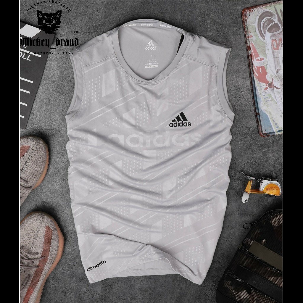 (Xả kho) Áo thể thao tập gym thun lạnh ba lỗ sát nách cho nam