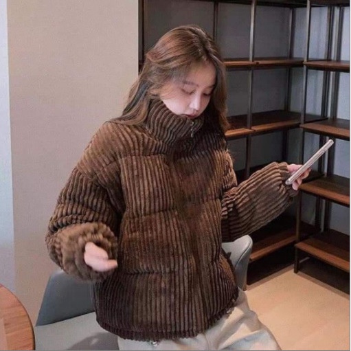 Áo khoác len nhung khóa kéo dày dặn cực xinh Hàn Quốc | BigBuy360 - bigbuy360.vn