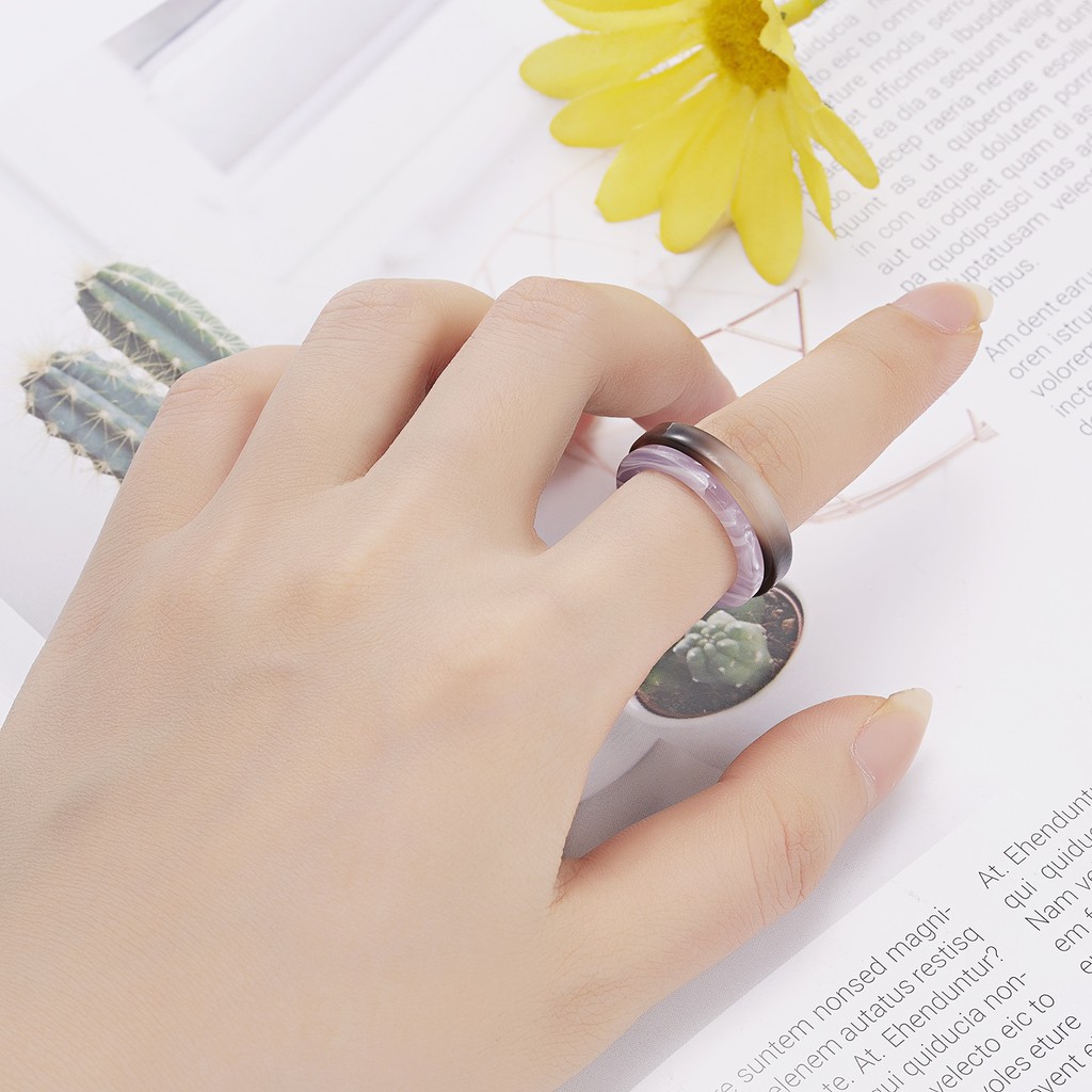 Bộ 10 Nhẫn Nhiều Kích Cỡ 7-8 Có Thể Điều Chỉnh Kích Cỡ