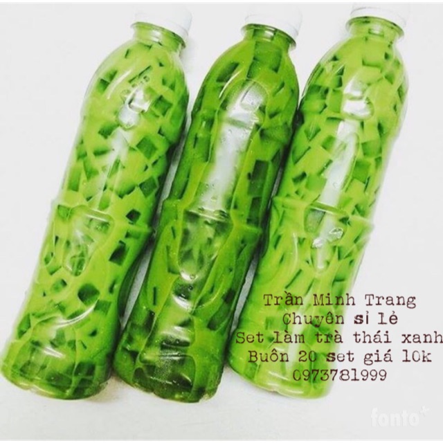 Set làm trà thái xanh chuẩn Thái Lan