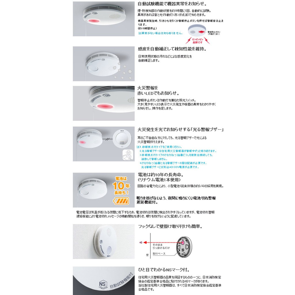 Thiết bị báo khói, báo cháy panasonic nội địa nhật