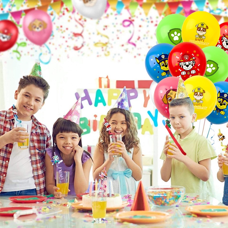 12 "Marshall Rubble Chase Skye Paw Patrol Latex Balloons Kids Birthday Party Trang trí