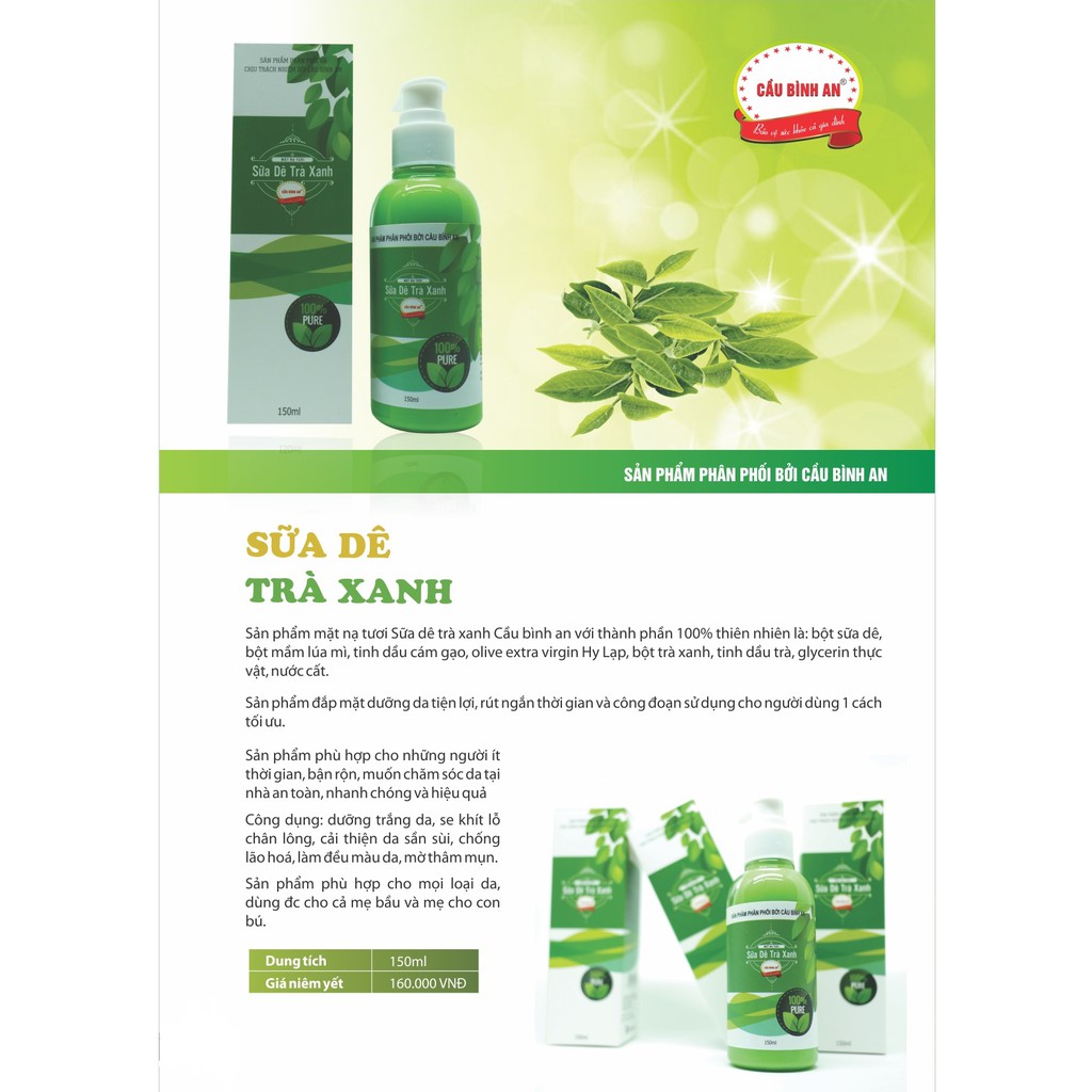 SỮA DÊ TRÀ XANH CẦU BÌNH AN