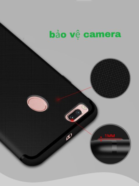 Xiaomi Mi5x ốp lưng dẻo vân caro ( chống vân tay mồ hôi )