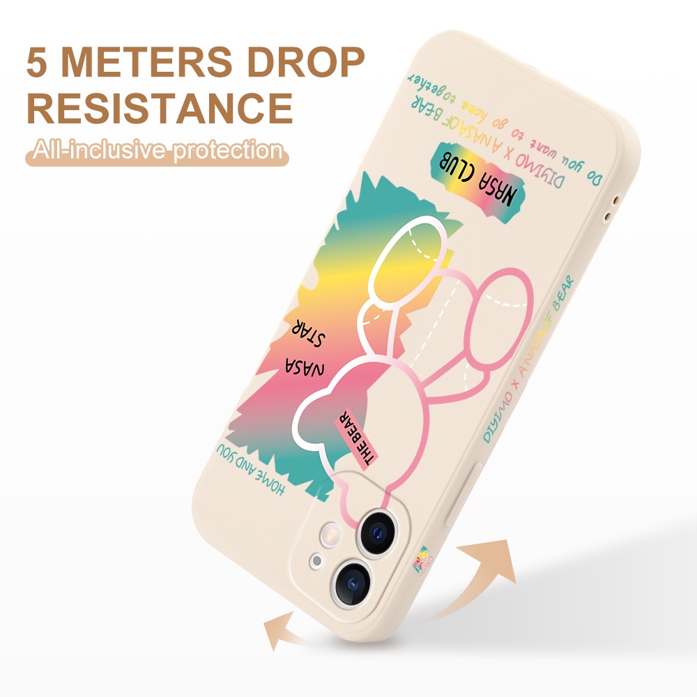 Ốp Điện Thoại Silicon Dẻo In Hình Gấu Cho iPhone 11 Pro Max XR X XS Max iPhone 7 Plus 8 Plus 6 6S Plus iPhone 12 13 Pro Max 13