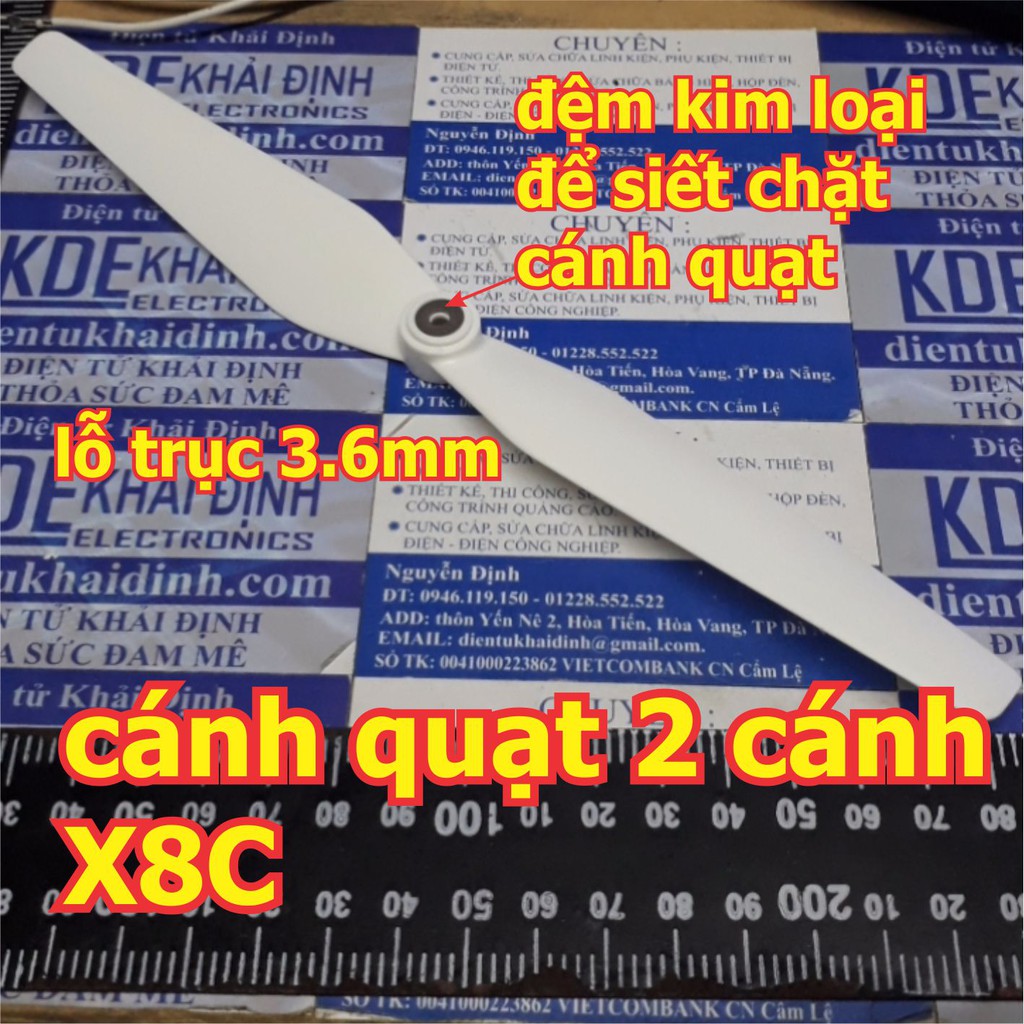 BỐN cánh quạt 2 cánh cho máy bay mô hình, UAV…X8C kde2706