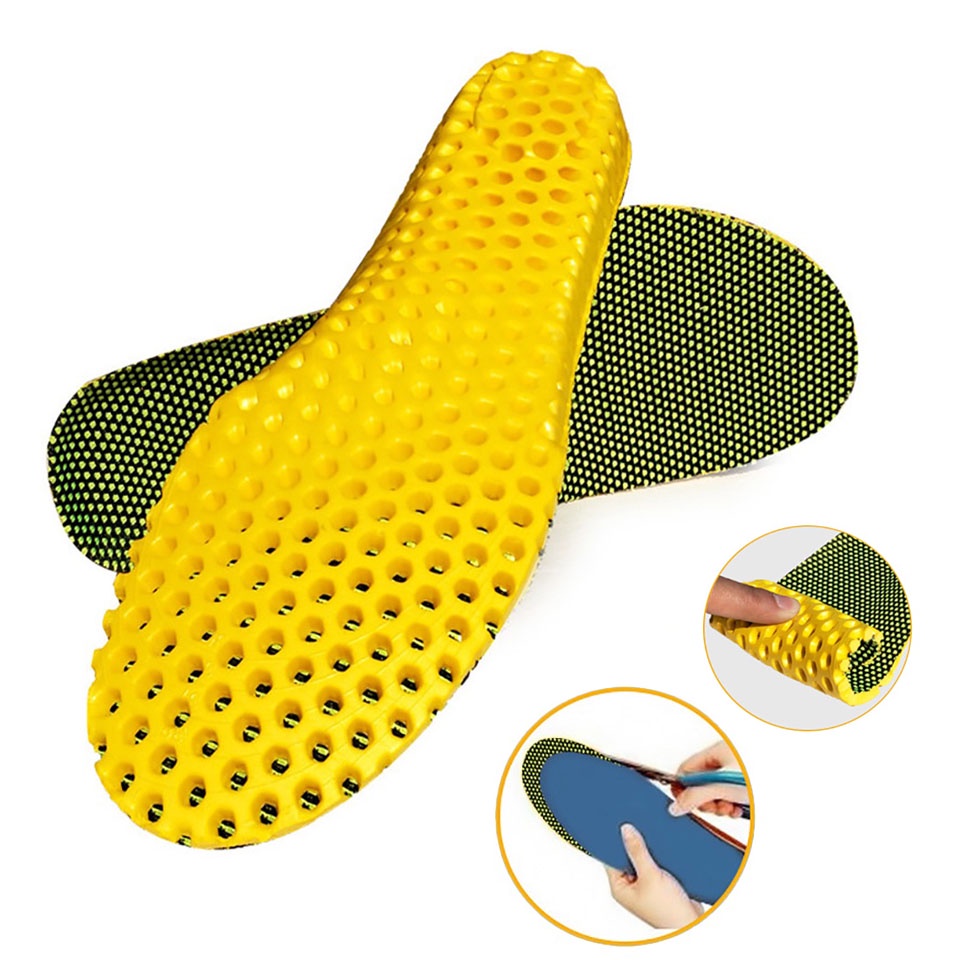 Miếng Lót Giày Sneaker Chạy Bộ Thoáng Khí Thấm Hút Mồ Hôi Không Trượt Bảo Vệ Bàn Chân