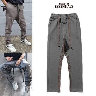 Burst Money FOG Men And Women Cotton Colorful Stitching Trousers Elastic Waist Sports Pants