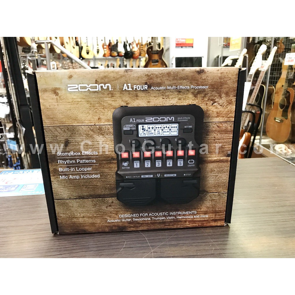 Zoom A1 Four Acoustic Multi-Effect - Hiệu ứng chuyên cho đàn Guitar Acoustic