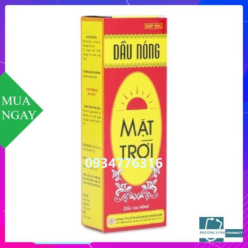 DẦU NÓNG MẶT TRỜI OPC 60ml