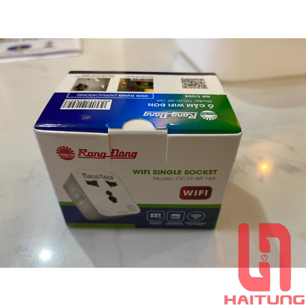 Ổ Cắm Thông Minh 16A - Ổ Cắm Wifi Rạng Đông 3000W - Chức Năng Hẹn Giờ, Điều Khiển Từ Xa - Bảo Hành 1 Năm