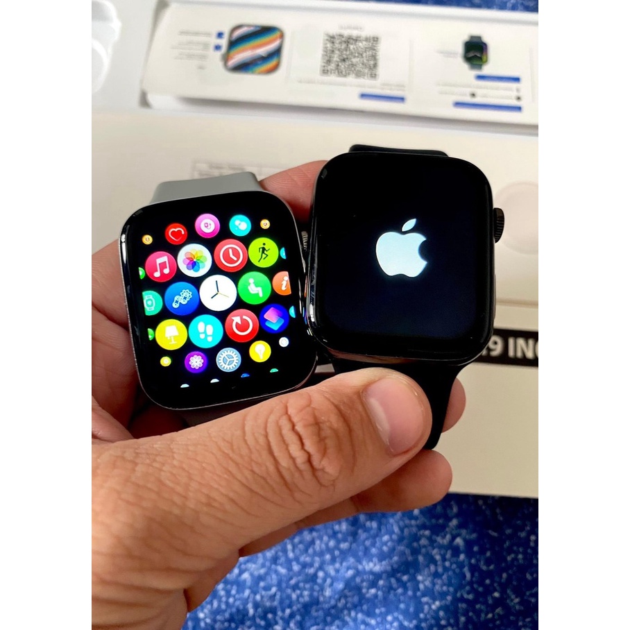 Đồng Hồ Thông Minh Logo Táo Seri 7 Cao Cấp / Smart Watch Logo Táo / Thay Ảnh Nền - Nghe Gọi Bluetooth - BH 6 Tháng