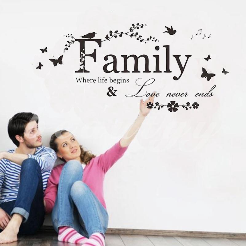 Decal dán tường chủ đề gia đình