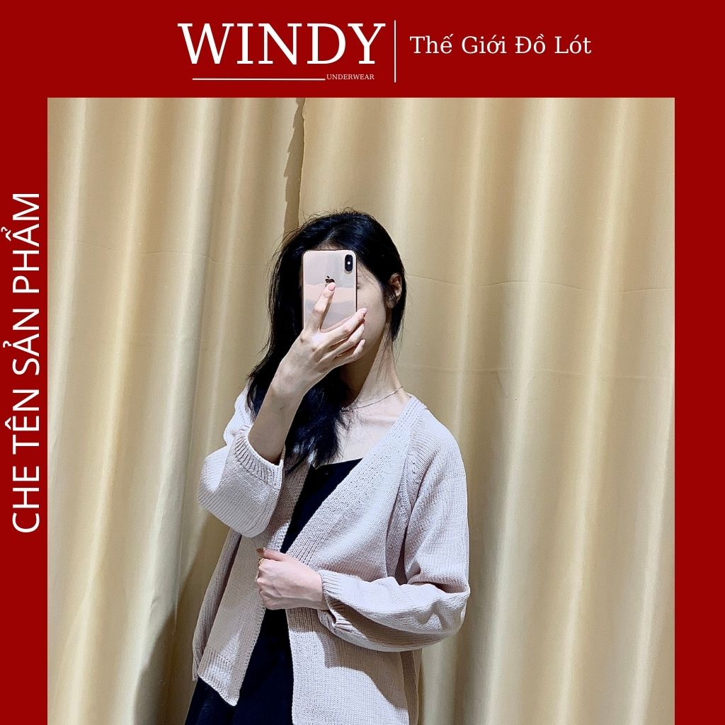 Áo Khoác Len Nữ Cadigan Chất Dày Dặn Cao Cấp Thu Đông Hàng VNKX Windy Secret