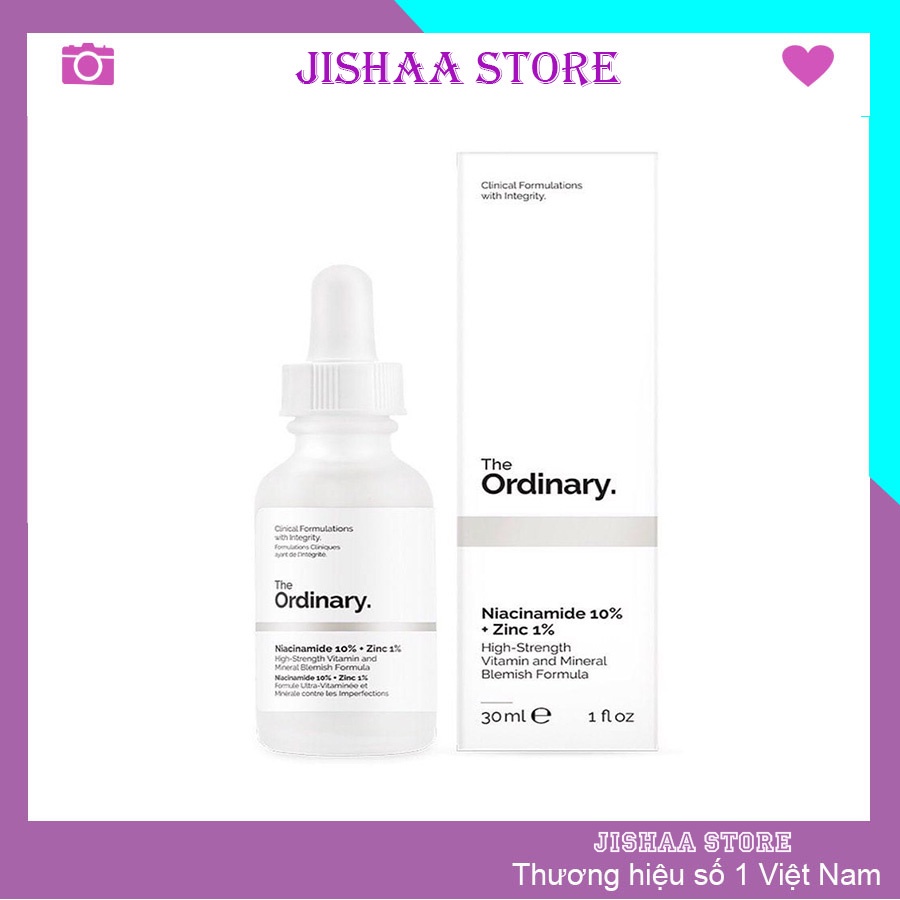 Tinh chất Serum The Ordinary Niacinamide 10% + Zinc 1% giảm tàn nhang mụn dưỡng da trắng da giảm thâm nám SR15