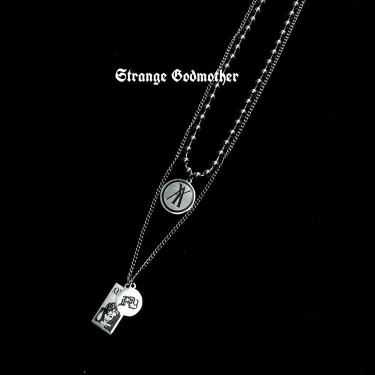 Dây chuyền nhiều lớp phong cách hip hop cá tính